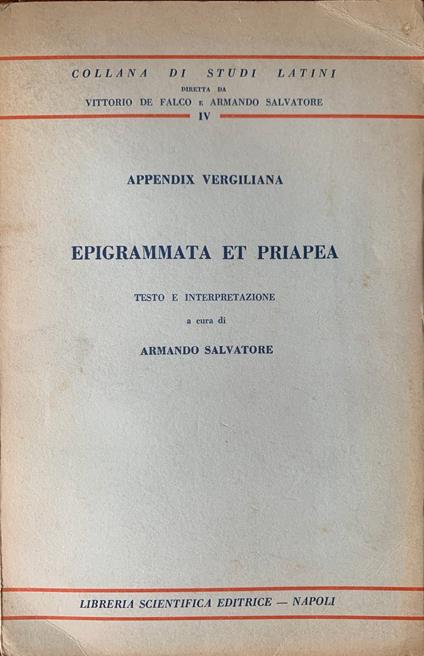 Epigrammata et priapea - copertina