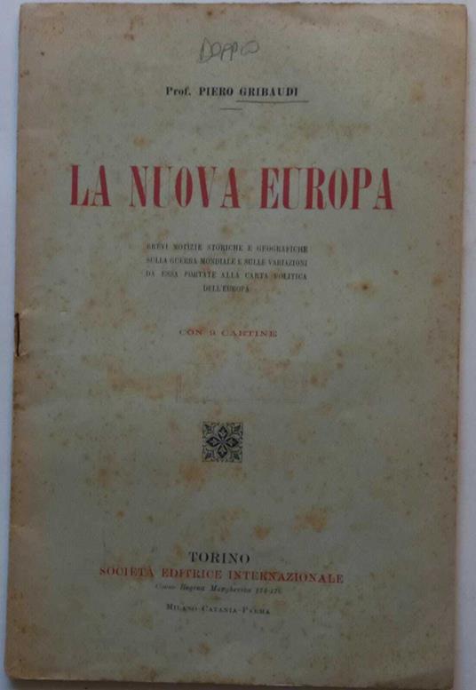 La Nuova Europa - copertina