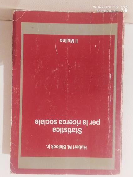 Statistica per la ricerca sociale - Hubert M. Blalock - copertina