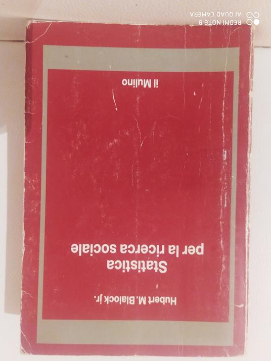 Statistica per la ricerca sociale - Hubert M. Blalock - copertina