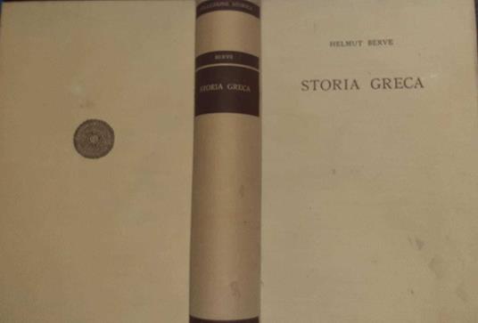 Storia Greca - Helmut Berve - copertina