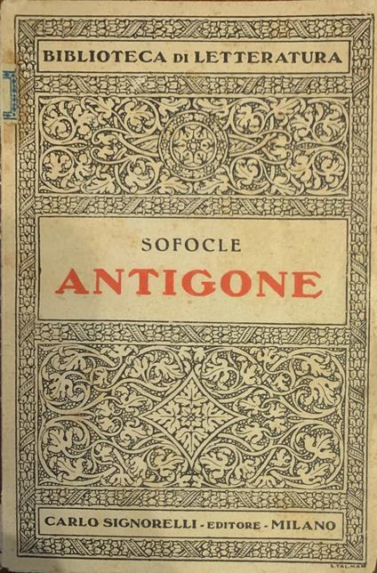 Antigone - Sofocle - copertina