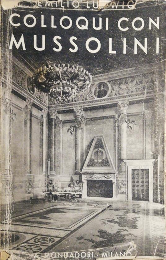 Colloqui con Mussolini - Emil Ludwig - copertina