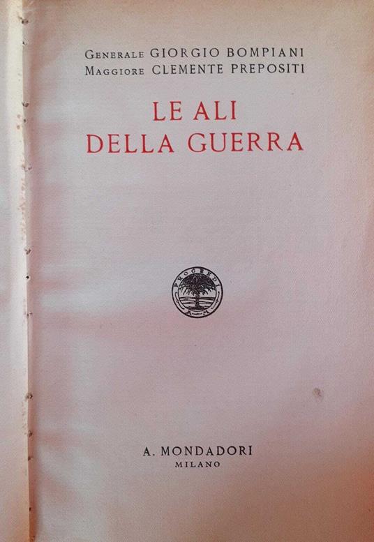 Le ali della guerra - copertina