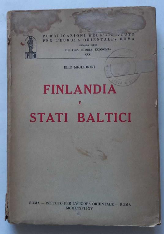 Finlandia e Stati Baltici - Elio Migliorini - copertina