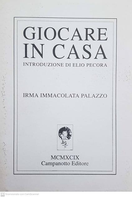 Giocare in casa - copertina