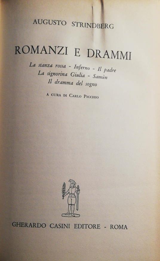 Romanzi e drammi - August Strindberg - copertina
