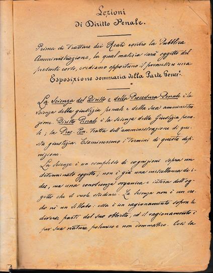 Lezioni di Diritto Penale - Anonimo - copertina