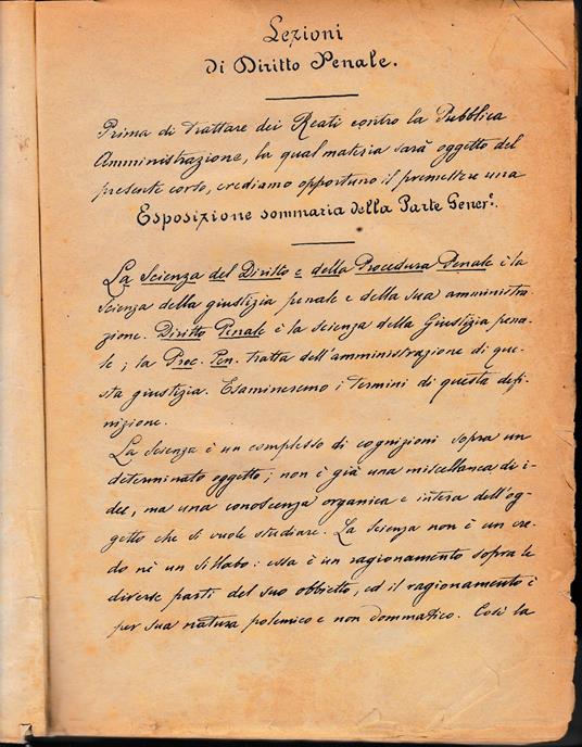 Lezioni di Diritto Penale - Anonimo - copertina