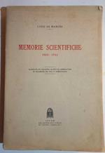 Memorie scientifiche 1883-1932