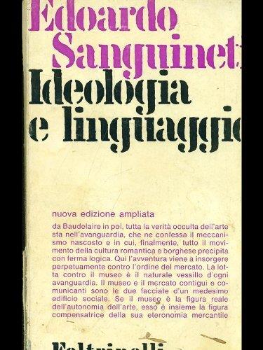Ideologia e linguaggio - Edoardo Sanguinetti - copertina