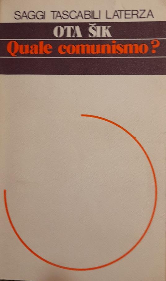 Quale comunismo? - Ota Sik - copertina