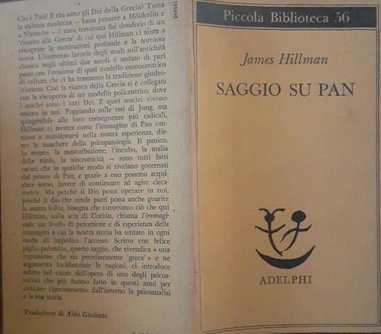 Saggio su Pan - James Hillman - copertina