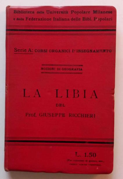 La Libia - Giuseppe Ricchieri - copertina