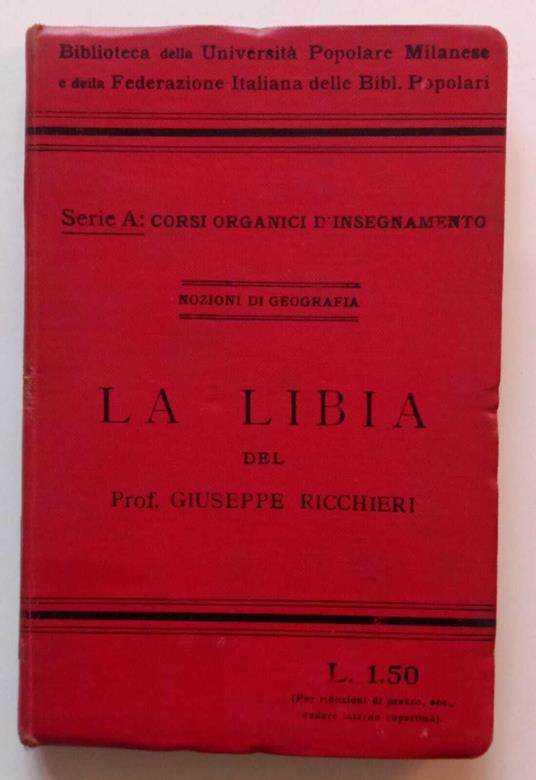 La Libia - Giuseppe Ricchieri - copertina