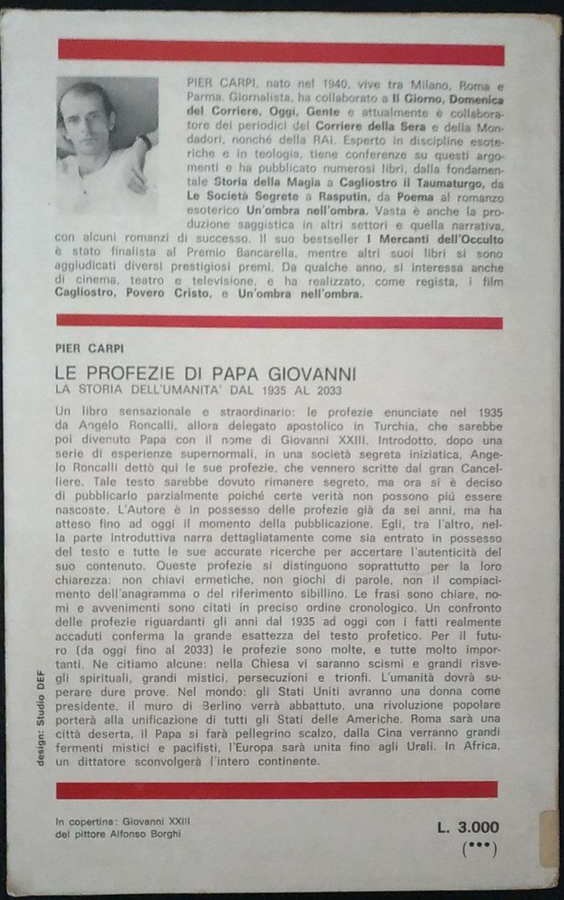 Le profezie di Papa Giovanni