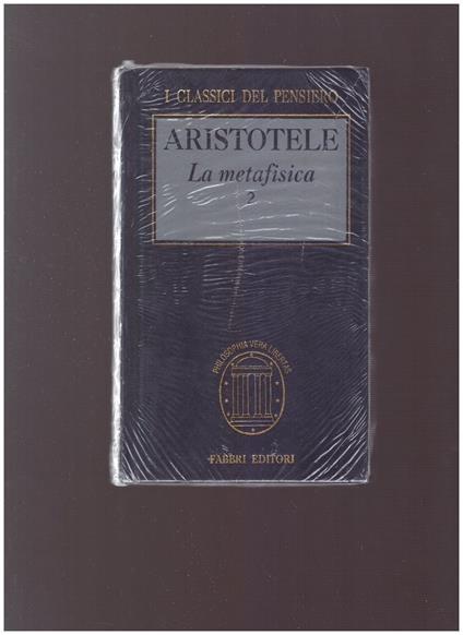 La Metafisica 2 - Aristotele - copertina