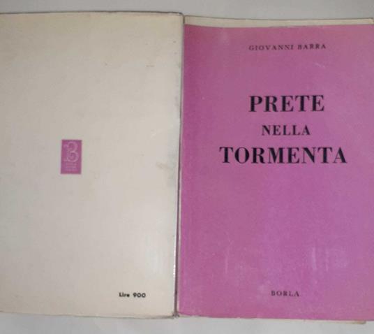 Prete nella tormenta - Giovanni Barra - copertina