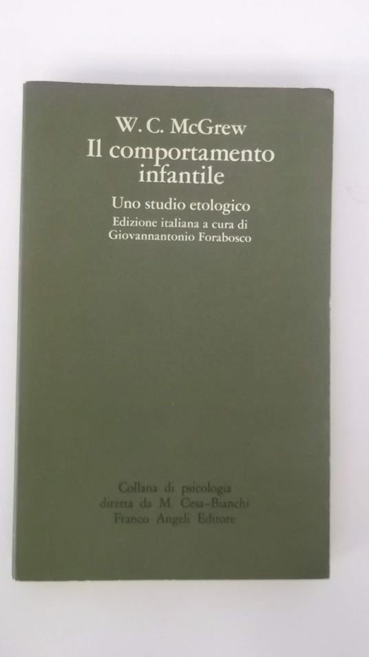 Il comportamento infantile. Uno studio etologico - copertina