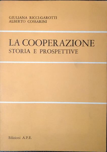 La cooperazione. Storia e prospettive - copertina