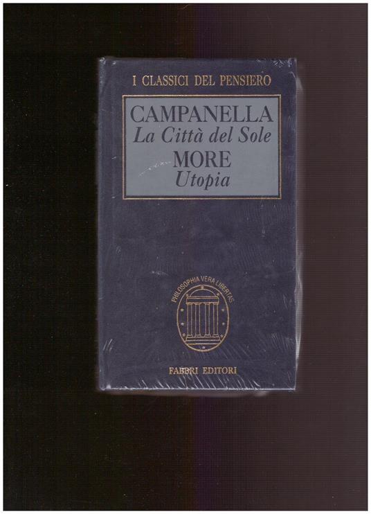 La Citta' Del Sole More Utopia - Tommaso Campanella - copertina