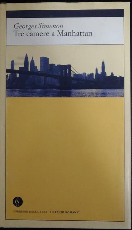 Tre camere a Manhattan - Georges Simenon - copertina