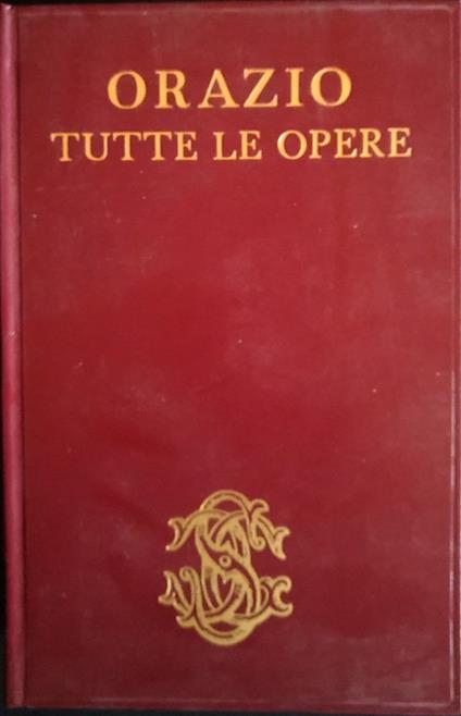 Tutte le opere - Quinto Orazio Flacco - copertina