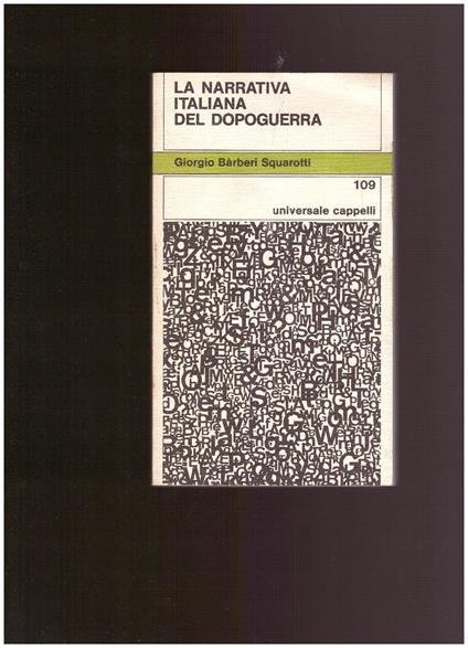 La Narrativa Italiana Del Dopoguerra - Giorgio Squarotti Barberi - copertina