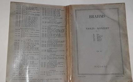 Violin-Konzert - Johannes Brahms - copertina