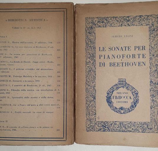 Le sonate per pianoforte di Beethoven - Sergio Leoni - copertina