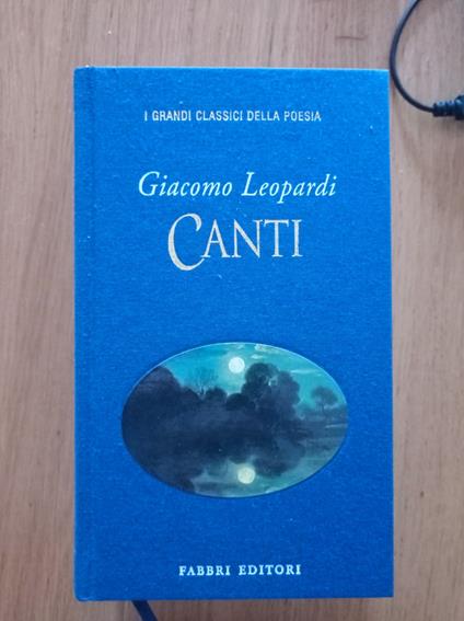 Canti - Giacomo Leopardi - copertina