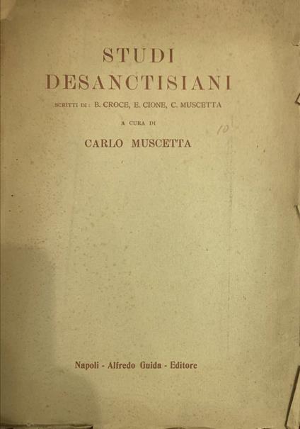 Studi desanctisiani - copertina