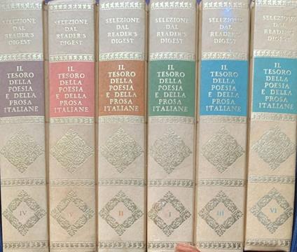 Il tesoro della poesia e della prosa italiane - copertina