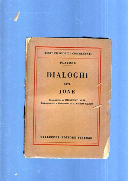 Dialoghi. Jone - Platone - copertina