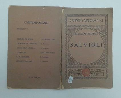 Giuseppe Salvioli - copertina