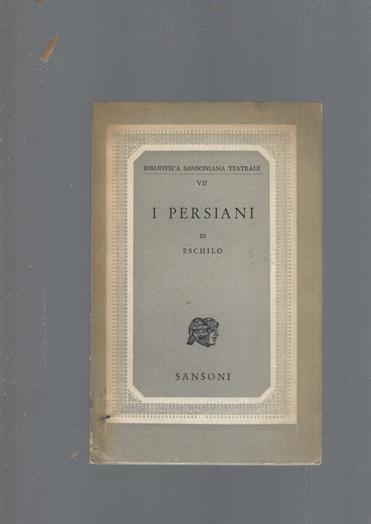 Persiani - Eschilo - copertina