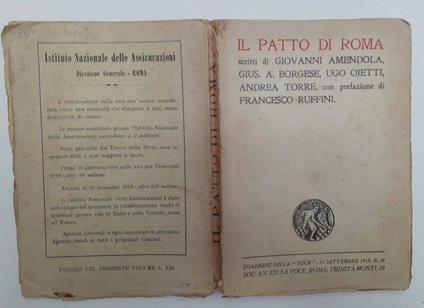 Il patto di Roma - copertina