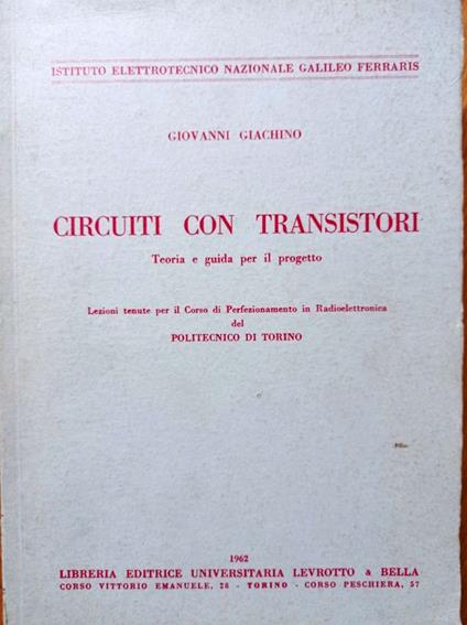 Circuiti con transistori - Giovanni Giachino - copertina