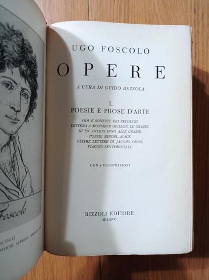 Opere - Ugo Foscolo - copertina