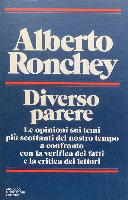 Diverso parere - Alberto Ronchey - copertina