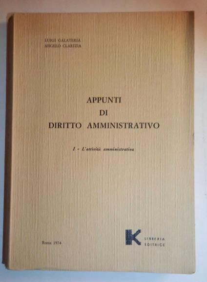 Appunti di Diritto Amministrativo - copertina