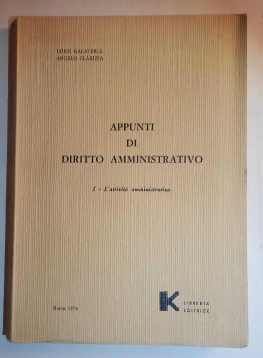 Appunti di Diritto Amministrativo - copertina