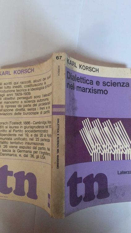 Dialettica e scienza nel marxismo - Karl Korsch - copertina
