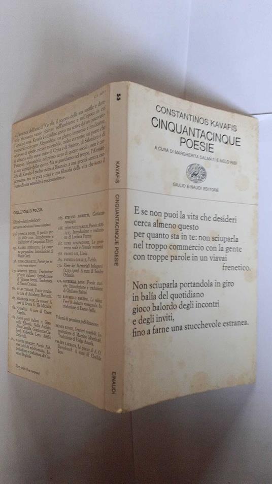Cinquantacinque poesie - Constantinos Kavafis - copertina