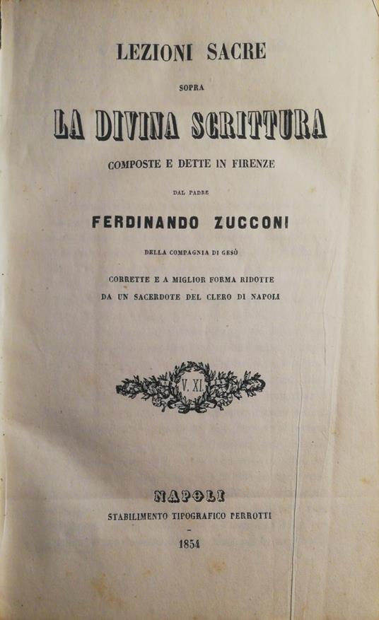 La divina scrittura - Ferdinando Zuccotti - copertina