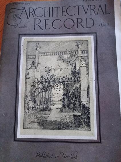 L' Architectural record - copertina