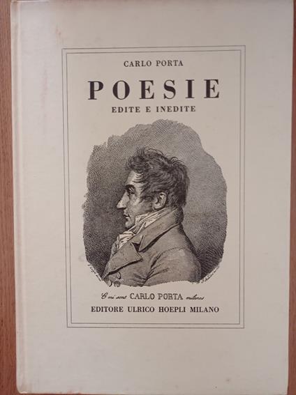 Poesie edite e inedite - Carlo Porta - copertina