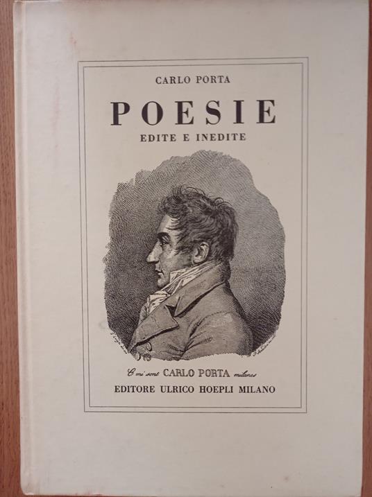 Poesie edite e inedite - Carlo Porta - copertina