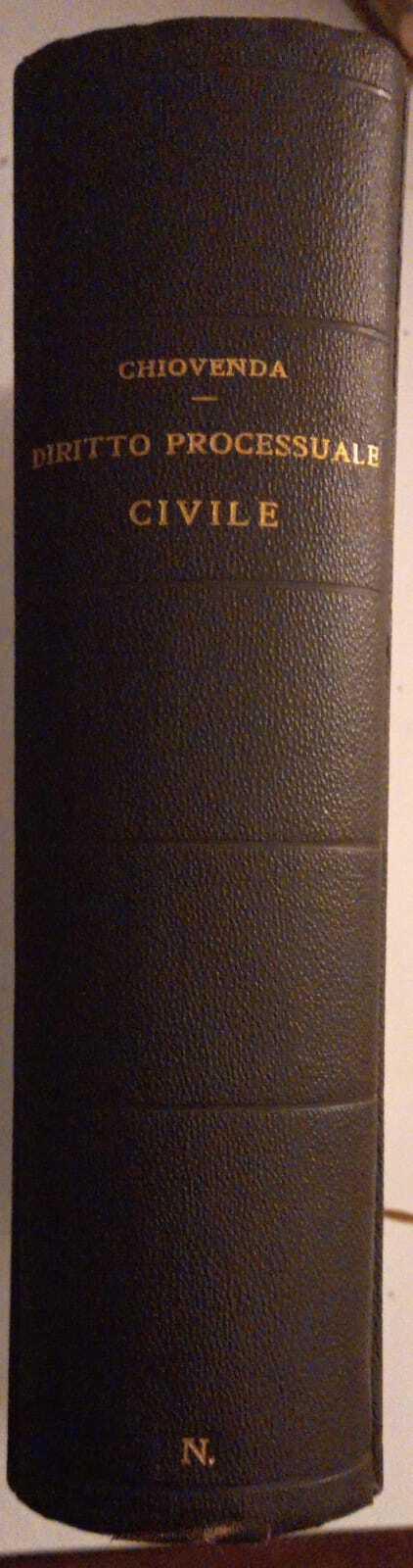 Diritto Processuale Civile - Giuseppe Chiovenda - copertina
