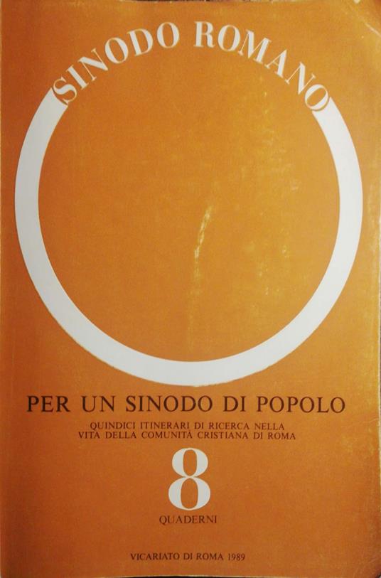 Per un sinodo di popolo - Anonimo - copertina